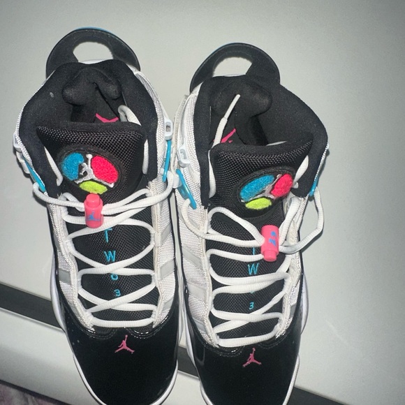 Jordan’s 6 rings black white blue pink green - Picture 5 of 6